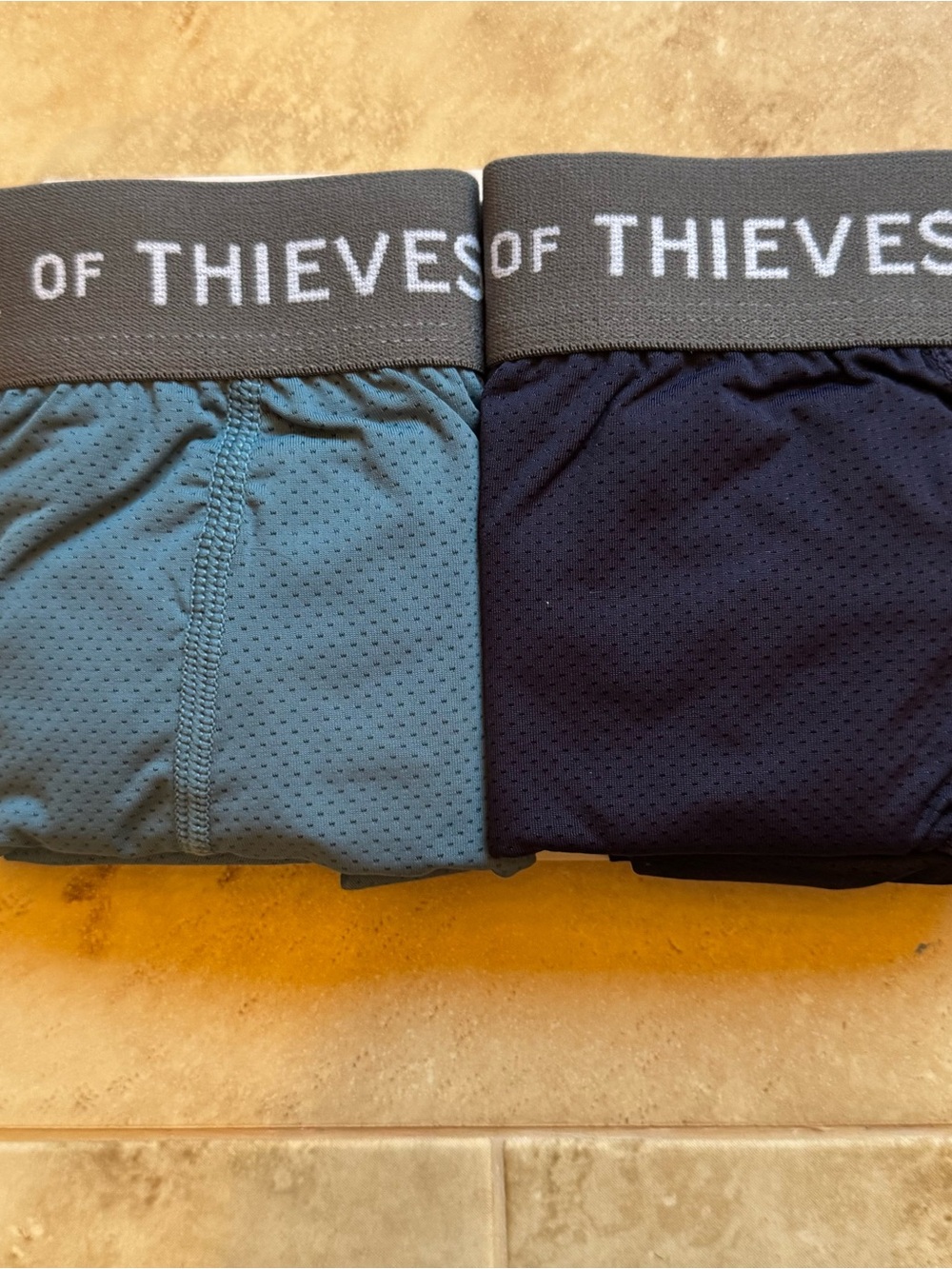Pair of Thieves Mesh Trunks - Teal & Navy